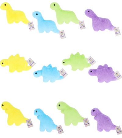 Flat Dinosaur Plushies, 6'' / 15cm, Assorted Designs Picked At Random