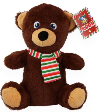 Plush Sitting Christmas Teddy Bear